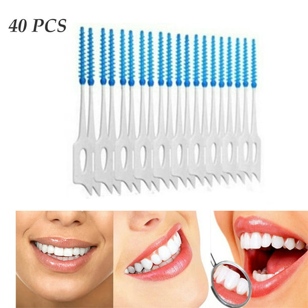 LBY Plastic Toothpicks Home Teeth Cleaning Tool Toothpicks Combination White Pack of 480 Pcs